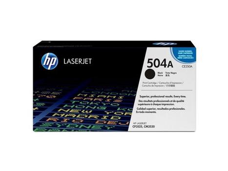 HP 504A original Colour LaserJet Toner cartridge CE250A black standard capacity 5.000 pages 1-pack ColorSphere (CE250A $DEL)