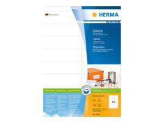 Herma Premium - Papir - matt - permanent selv-adhesiv - hvit - 105 x 33.8 mm 1600 etikett(er) (100 ark x 16) laminerte etiketter