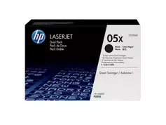 HP 05X - 2-pack - Høy ytelse - svart - original - LaserJet - tonerpatron (CE505XD)