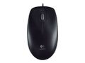 LOGITECH B100 Optical Mouse - Black - Mus - Optisk - 3 knapper - Sort