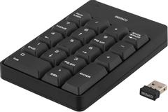 DELTACO trådlost numeriskt tastatur, USB, 10m rækkevidde,  sort (TB-144)