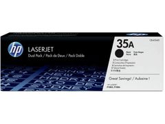HP 35A svart LaserJet-tonerkassett, original, 2-pack