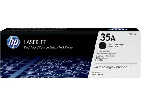 HP 35A - 2-pack - svart - original - LaserJet - tonerpatron (CB435AD) (CB435AD)