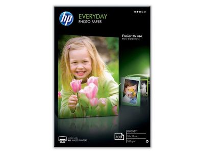 HP Everyday glanset fotopapir – 100 ark/10 x 15 cm (CR757A)