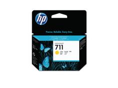 HP 711 - 29 ml - fargestoffbasert gul - original - DesignJet - blekkpatron - for DesignJet T120, T120 ePrinter, T125, T130, T520, T520 ePrinter, T525, T530
