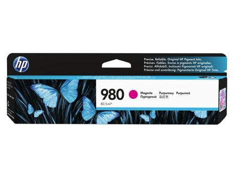 HP 980A original ink cartridge magenta standard capacity 80.5ml 6.600 pages 1-pack Office jet Enterprise (D8J08A)