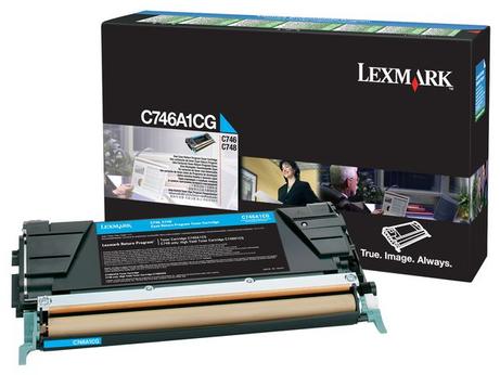 LEXMARK cyan - original - tonerpatron - LCCP, LRP (C746A1CG)