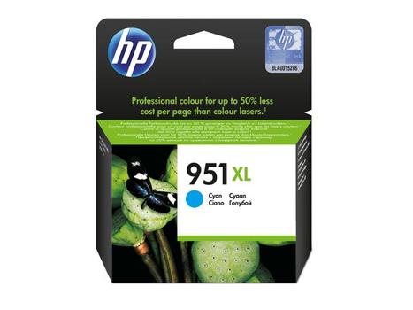 HP Original HP 951XL-blækpatron med høj kapacitet,  cyan (CN046AE)