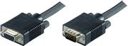 MicroConnect VGA-forlengelseskabel - HD-15 (VGA) (hann) til HD-15 (VGA) (hunn) - 5 m - formstøpt, tommelskruer