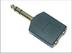 MICROCONNECT Adapter 6.3mm - 2X3.5mm M-F