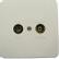 MAXIMUM Wall outlet TV/Radio finish.