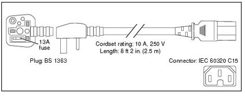 CISCO Cable/ Power 240V EN 1m f 7200 Series (CAB-7KACU=          )