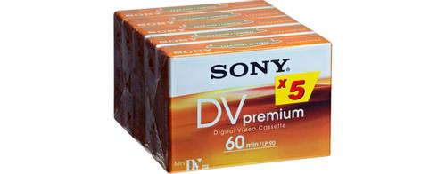 SONY MINI DV CAMERA TAPE 60MIN 5 PK (5DVM60PR)