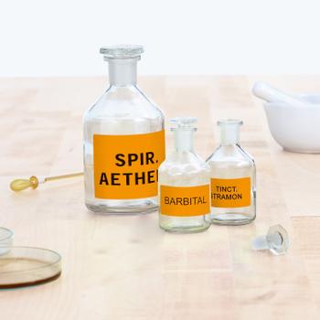 HERMA Neon Labels      99,1x67,7 20 Sheets orange 160 pcs. 5145 (5145)