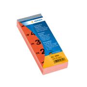 HERMA Nummernblock selbstklebend 1-500 rot 28x56 mm