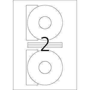 HERMA Etikett HERMA CD vit matt Ø 116mm (200) (4471)
