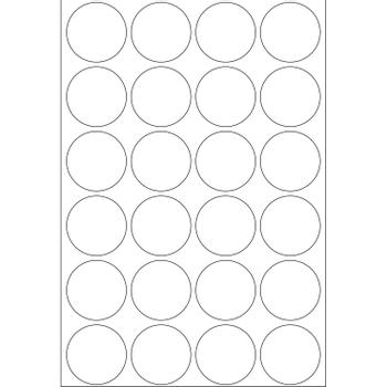 HERMA multi-purpose labels, ø 25 mm, white, (768) (2260)