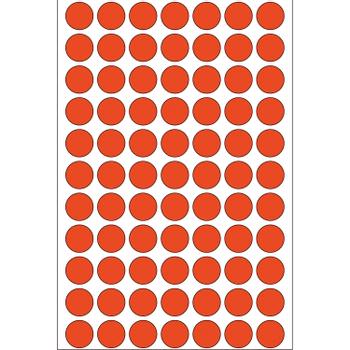 HERMA Manual labels ø 13mm red (2232)