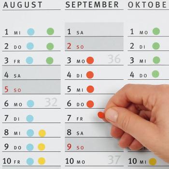 HERMA multi-purpose labels, ø 19 mm, luminous red, (960) (2256)