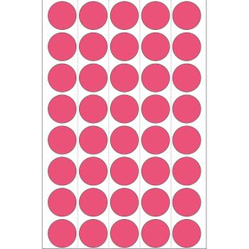 HERMA multi-purpose labels, ø 19 mm, luminous red, (960) (2256)
