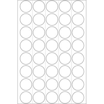 HERMA multi-purpose labels, ø 19 mm, white, (1280) (2250)