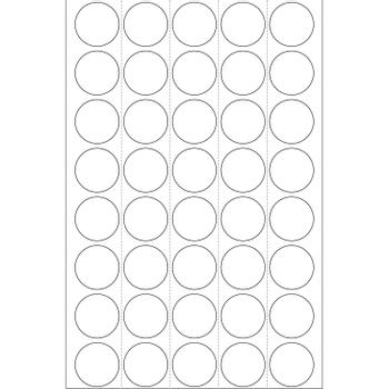 HERMA multi-purpose labels, ø 19 mm, white, (1280) (2250)