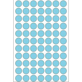 HERMA multi-purpose labels, ø 13 mm, blue, (2464) (2233)
