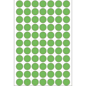 HERMA Vielzwecketiketten grün 13 mm rund Papier 2464 St. (2235)