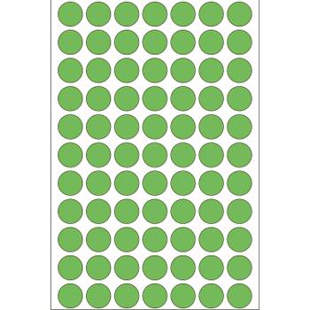 HERMA multi-purpose labels, ø 13 mm, green, (2464) (2235)