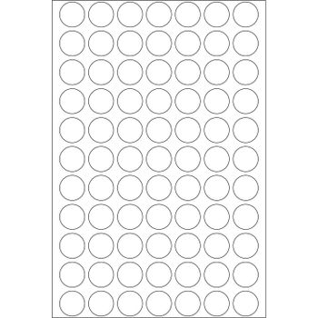 HERMA Vielzwecketiketten weiß 13 mm rund Papier 2464 St. (2230)