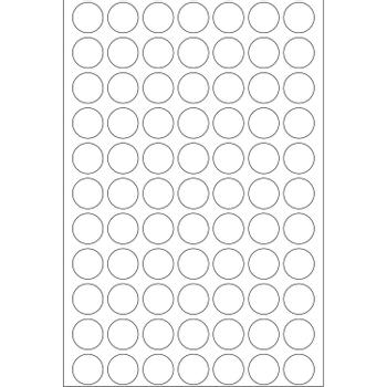 HERMA multi-purpose labels, ø 13 mm, white, (2464) (2230)