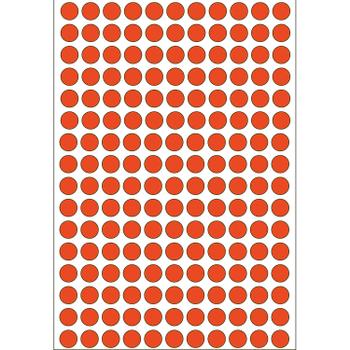 HERMA multi-purpose labels, ø 8 mm, red, (5632) (2212)