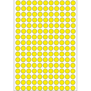 HERMA multi-purpose labels, ø 8 mm, yellow, (5632) (2211)