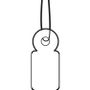 HERMA Hängeetiketten 10x22 mm mit Faden weiß 1000 St.