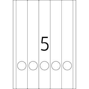 Herma Inkjet Ordneretik. A4 weiß 38x297 mm Papier 125 St. (4830)