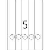 Herma Inkjet Ordneretik. A4 weiß 38x297 mm Papier 125 St. (4830)