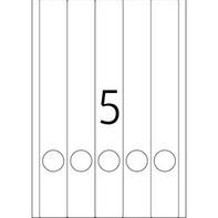 Herma Inkjet Ordneretik. A4 weiß 38x297 mm Papier 125 St.