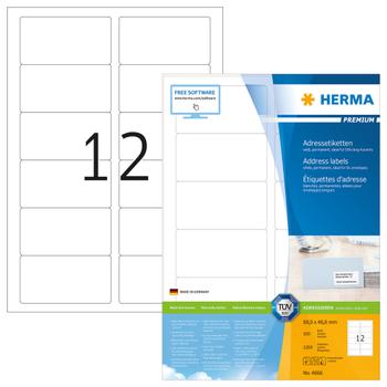 HERMA Etikett HERMA Adress 88, 9x46, 6mm (1200) (4666)