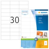 Herma Etiketten Premium A4 weiß 70x29,7 mm Papier 6000 St. (4612)