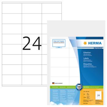 Herma Etiketten Premium A4 weiß 70x36 mm Papier 12000 St. (4414)