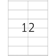 Herma Universal-Etiketten Herma 108x48 ws Premium, Packung mit 500 Blatt A4 = 6000 Etiketten,