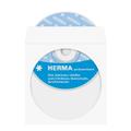 HERMA 1x100 CD-Papierhüllen weiß 124x124 mm mit Klebefläche  1140