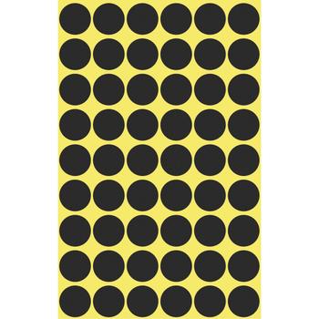 AVERY Etiket Avery sort Ø12mm 3140 270stk/ pak (3140)