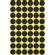 AVERY Labels. black. Ø 12 mm (270 stk) (4004182283585) (4004182221136) (3140)