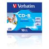 VERBATIM CD-R/ 700MB 80Min 52x SupAZO JC 10pk Prt (43325)