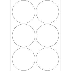 HERMA Vielzwecketiketten weiß 50 mm rund Papier 192 St. (2280)