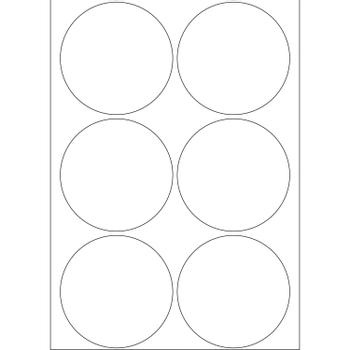 HERMA LABEL HERMA ROUND 55MM WHITE UNIVERSAL SELF ADHESIVE (2280)