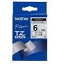 BROTHER P-TOUCH TAPE 6MM BLACK/ WHITE
