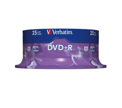VERBATIM DVD+R 16x 4,7GB spindle (25) (43500*8)