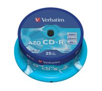 VERBATIM 52x CD-R 80min 700MB (SuperAZO) 25-pack Cake Box